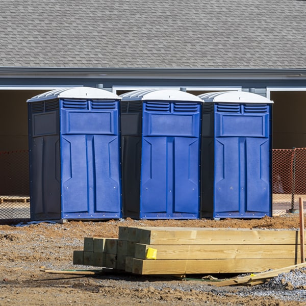 is there a specific order in which to place multiple porta potties in Fruitville Florida